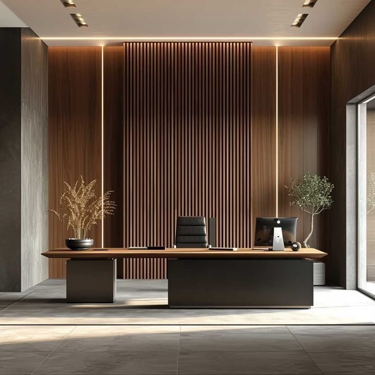 Modern office interior with customised furniture and storage in Gurgaon