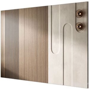 Decorative wall panelling with customised interior detailing by Deluxima